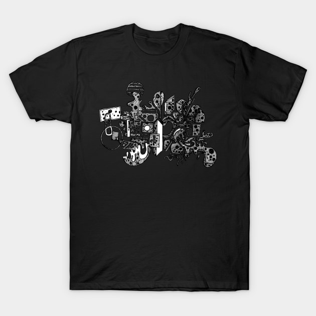 Abstract doodle art T-Shirt by TKDoodle